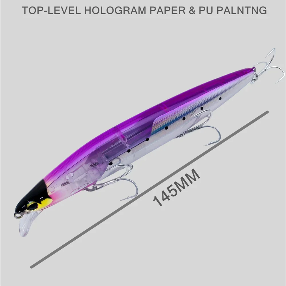 Señuelo Crankbait Greenspider Minnow – Hoja flash para lubina - imagen 4