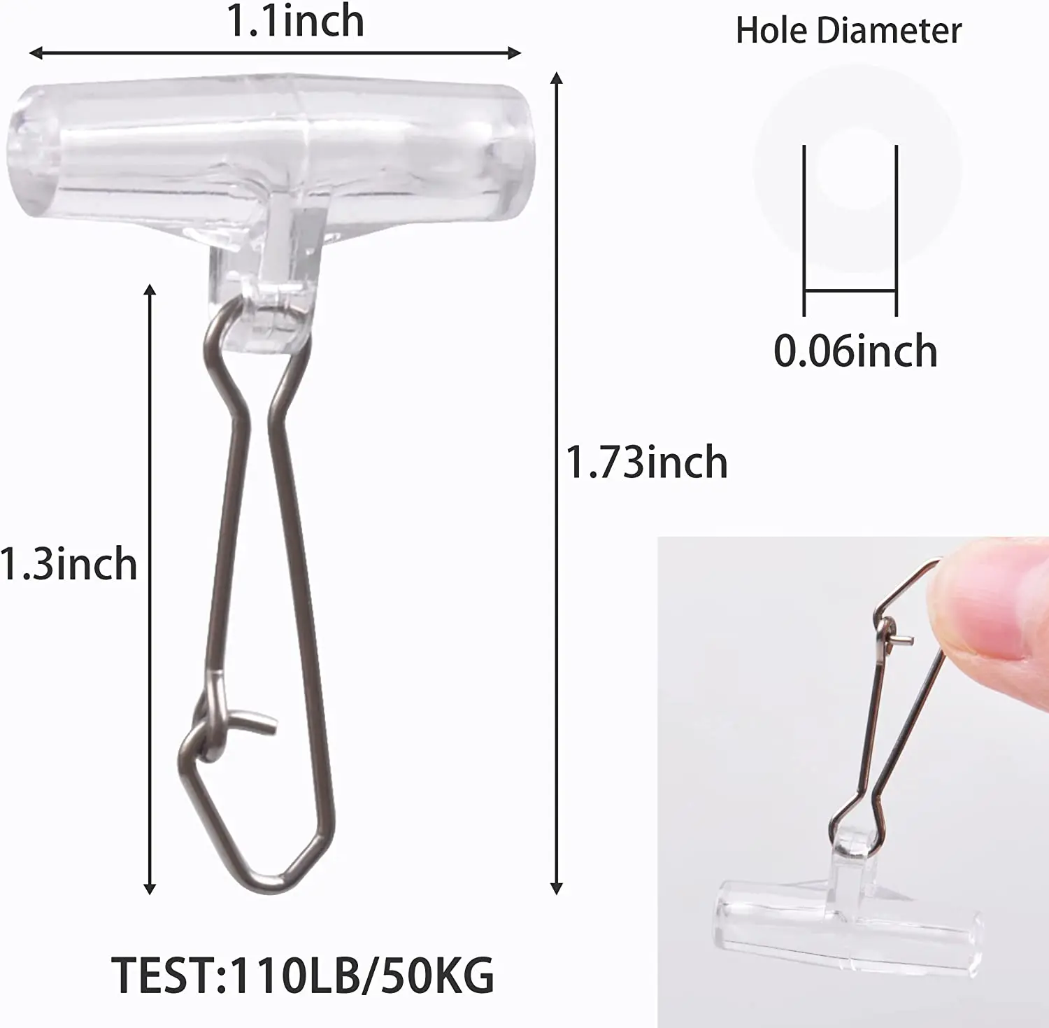 Deslizadores de plomada con broche doble bloqueo para surfcasting - imagen 2