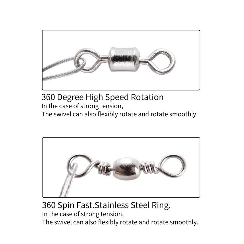 Línea de pesca de acero antimordida, líder de alambre de acero de 15cm con accesorio de pesca giratorio, alambre de pesca, correa Olta Leadcore con gancho