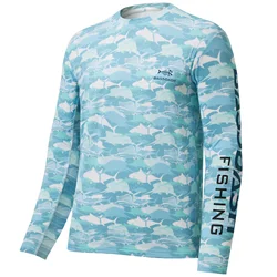 BASSDASH Camisa de Pesca Camuflaje Manga Larga UPF 50+ Secado Rapido