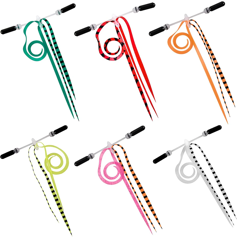 Faldas de plantilla de silicona con doble brazo, 12 piezas, sonajeros, DIY, Spinnerbait, Buzzbaits, falda de repuesto, falda de pesca de lubina de goma