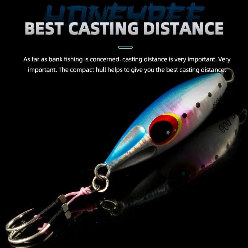 Magic Works-plantilla de Metal marino, 7g, 15g, 30g, 40g, 60g, todo para pescar, señuelo de Jigging lento, cebo Artificial, señuelos Tucunaré, plantilla de agua salada - imagen 3