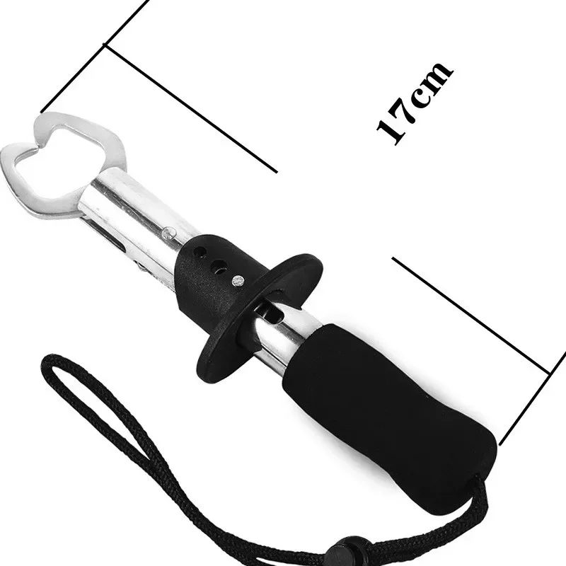 Pinza de pesca profesional de acero inoxidable, pinza de labio de agarre de pescado, alicates plegables, controlador de Clip, equipo de herramienta de pesca - imagen 5