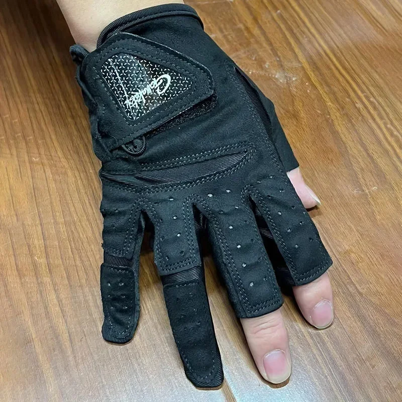 Guantes de pesca medio dedo Gamakatsu – Antideslizantes transpirables UV - imagen 5