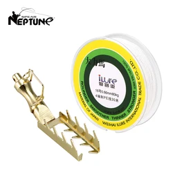 Señuelos duros de acero inoxidable y protector para cebo para pesca