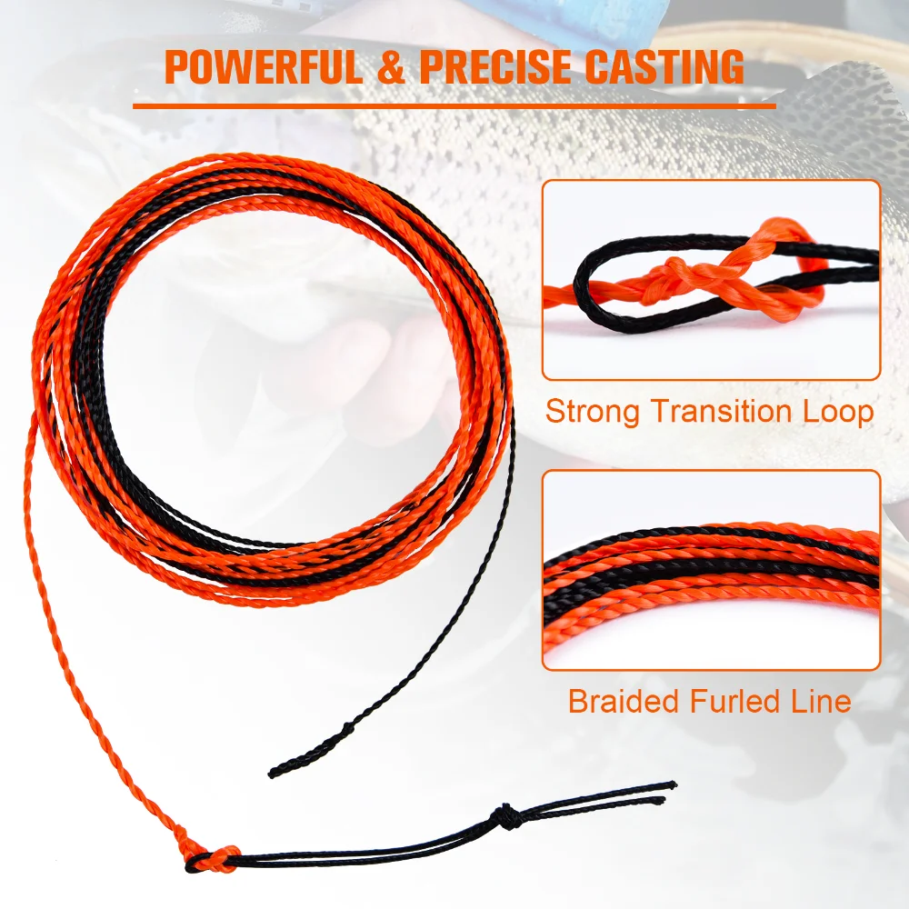 Goture-sedal de pesca Tenkara, 3,6 m, 12 pies, 2 unids/set, línea de pesca con mosca clásica para carpa, aparejos de pesca en Río, línea de pesca Tenkara - imagen 3