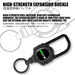 Llavero magnético táctico extensible con imán – Cuerpo de aluminio y gancho retráctil