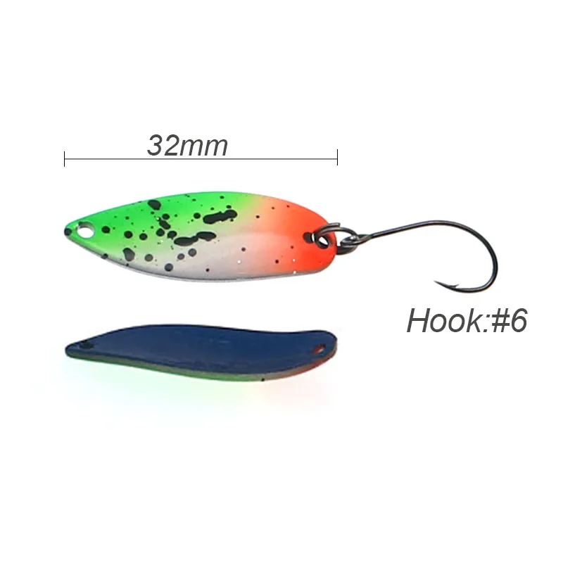 HISTOLURE Pesca Stream cebo trucha cuchara cebo 2,8g Spinner cobre Metal cuchara de Pesca señuelo para trucha perca Lucio salmón - imagen 2