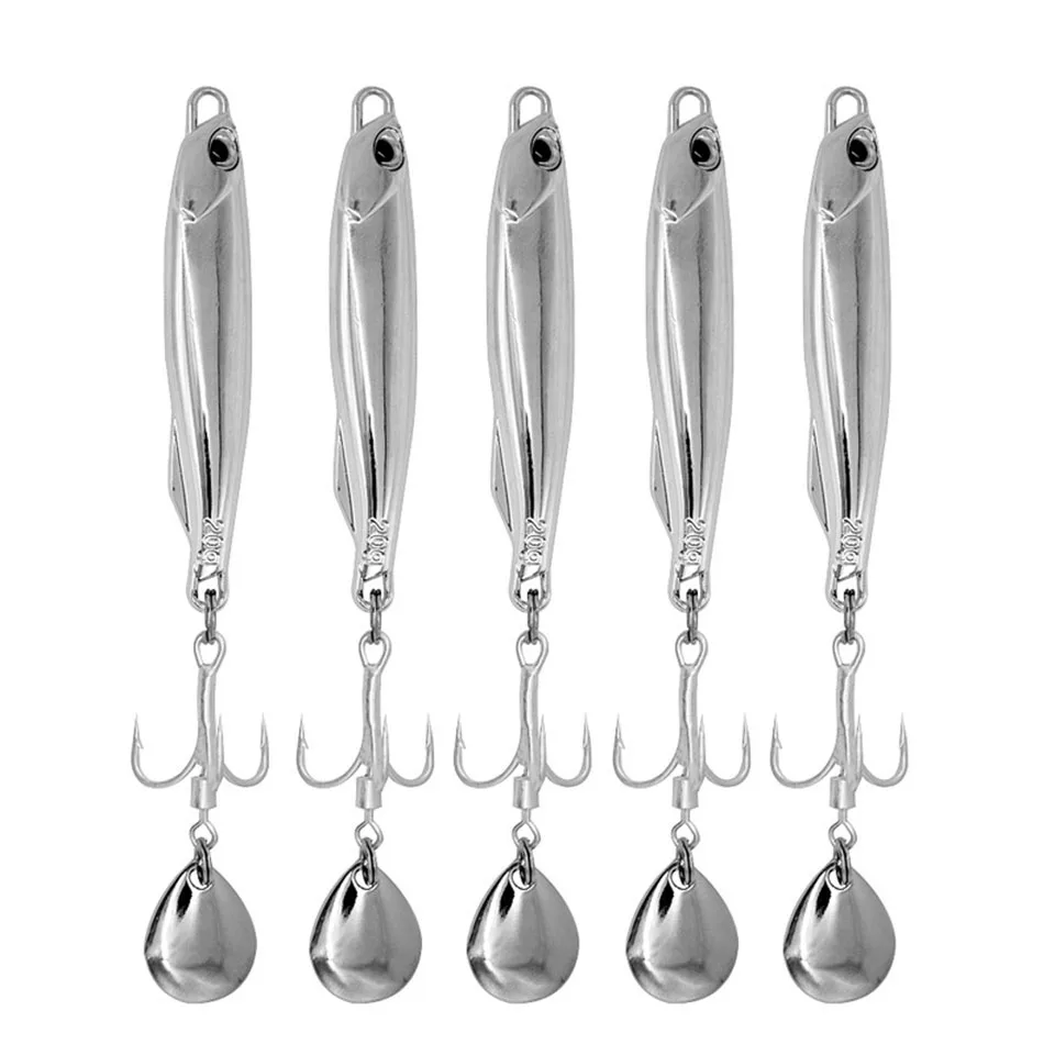 WALK FISH señuelo de pesca VIB, cebo duro de caballa de fundición larga, cebo de Metal Artificial, cucharas de rotación para carpa y trucha, 1 pieza, 15/20/30g - imagen 2