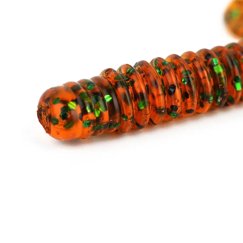 Ardea-SEÑUELOS blandos de silicona, 10 piezas, 73mm, 3,3g, cola giratoria Artificial, Swimbait, gusano, lubina, Wobblers, aparejos de pesca - imagen 2