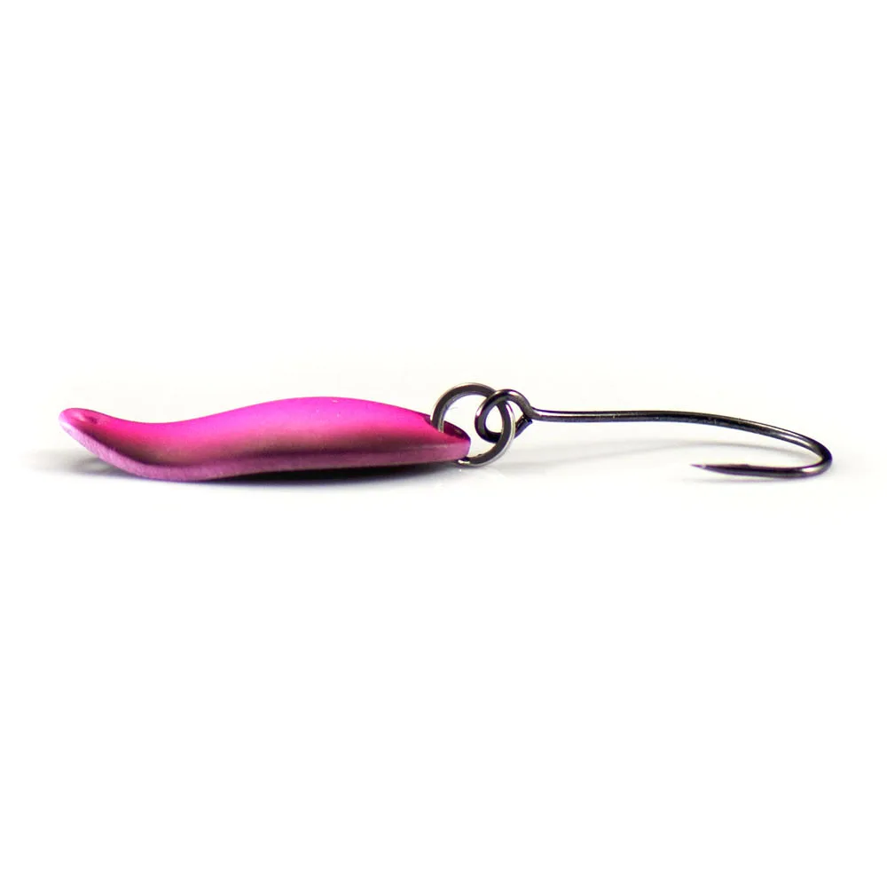 Countbass-cuchara para trucha con anzuelo individual coreano, tamaño 1/32oz 1/16oz, Señuelos de pesca de lubina y salmón, cebo de Metal para lago, 8 Uds. - imagen 3