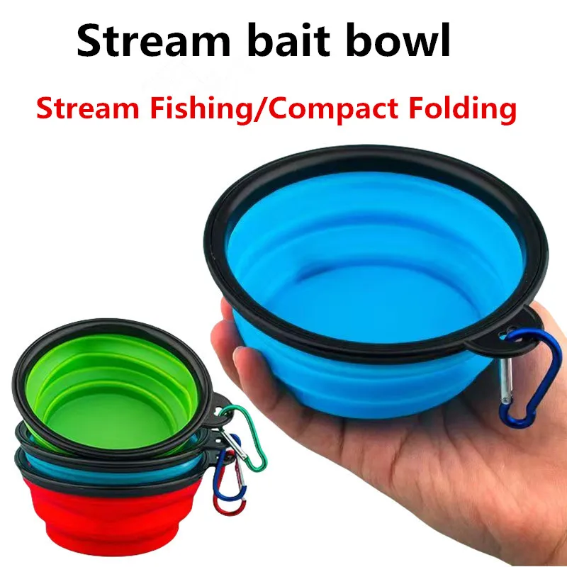 Flujo de objetos pequeños, cebo plegable, lavabo, taza de agua, mini cebo mezclador, lavabo, bandeja de cebo, caja de cebo de pesca, equipo de pesca