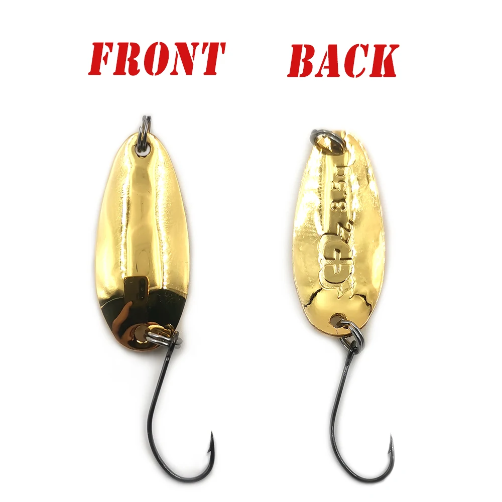 ZMZ-cebos de cuchara de Pesca, 1,5g, 2,5g, 3,5g, Mini señuelos de cobre, Wobblers, lentejuelas para lubina, trucha, cebo Isca, accesorios de Pesca artificiales - imagen 4