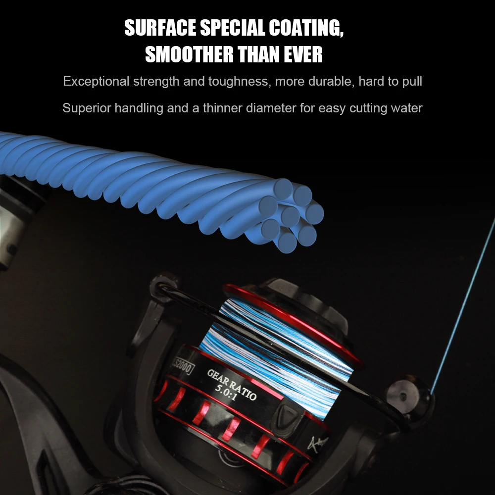 FTK X4/X8 línea de pesca trenzada 100m 13LB-50LB multifilamento PE línea trenzada cable redecilla para Lucio accesorios de sedal de pesca de lubina - imagen 5