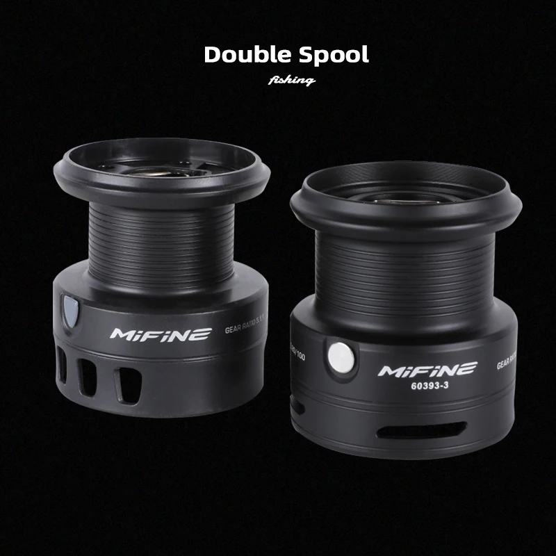 MIFINE ARMY-Carrete de pesca de carpa, carrete giratorio para lubina, agua salada y agua dulce, arrastre máximo de 6kg, 5 + 1BB, 5,1: 1 - imagen 3
