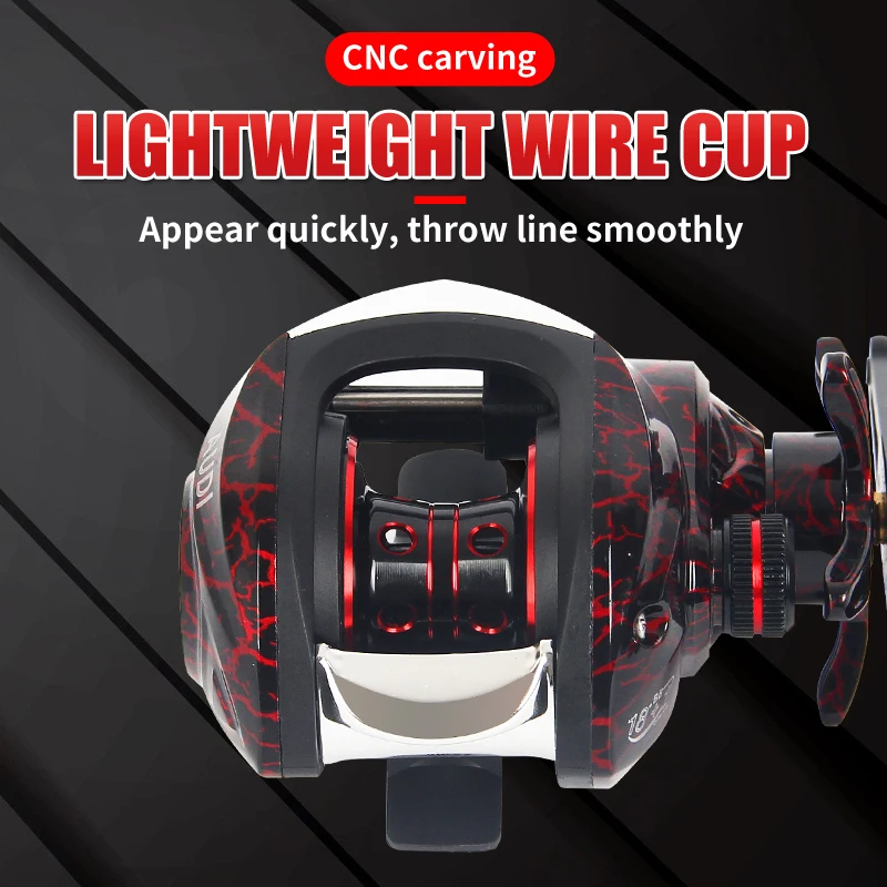 Nuevo Carrete de pesca Baitcasting resistente al agua para agua salada 7,1: 1 8KG arrastre mano derecha izquierda carrete de pesca de alta velocidad para agua dulce y salada - imagen 5