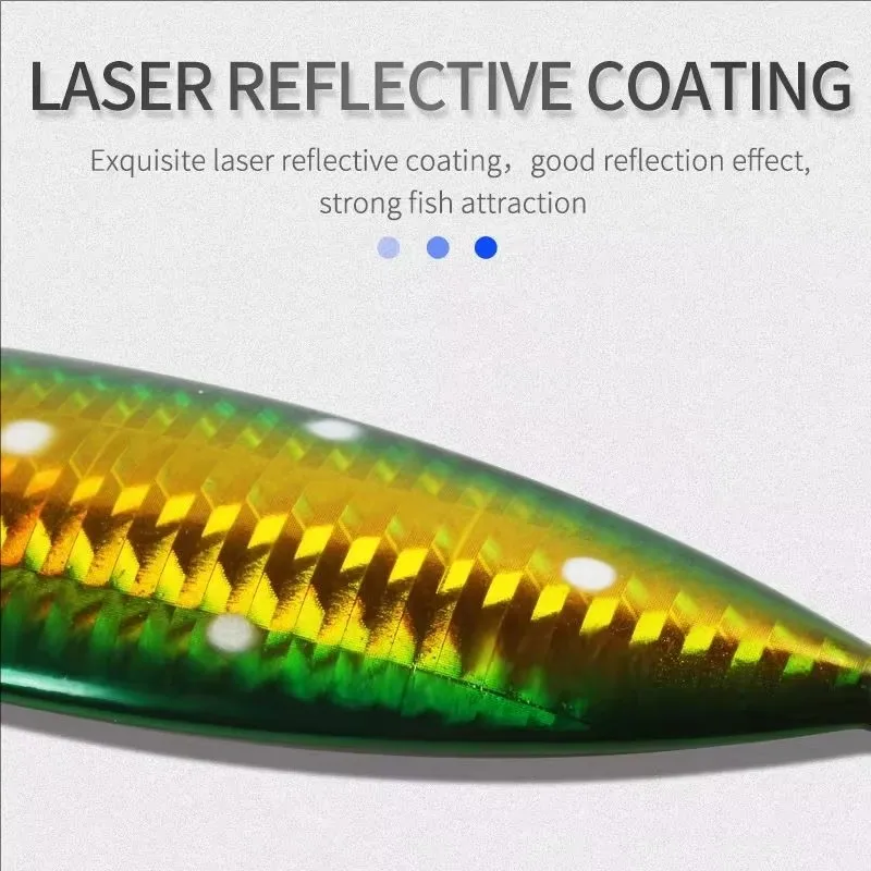 Plantilla jigging lento luminosa J12 – Lance largo para mar - imagen 4