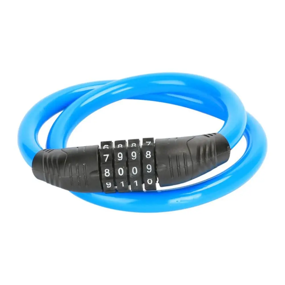 Cable de bloqueo antirrobo fuerte para bicicleta, candado de combinación de 60/120CM, cadena de seguridad resistente para motocicleta, Scooter, MTB - imagen 2