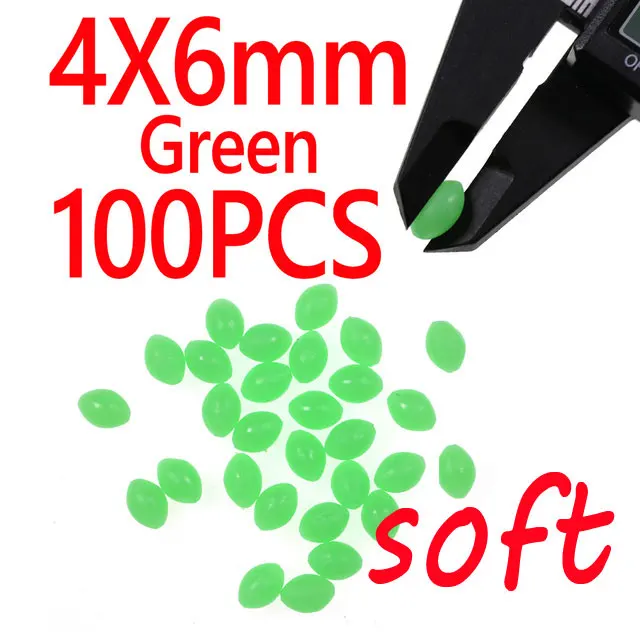 4X6mm Green 100pcs
