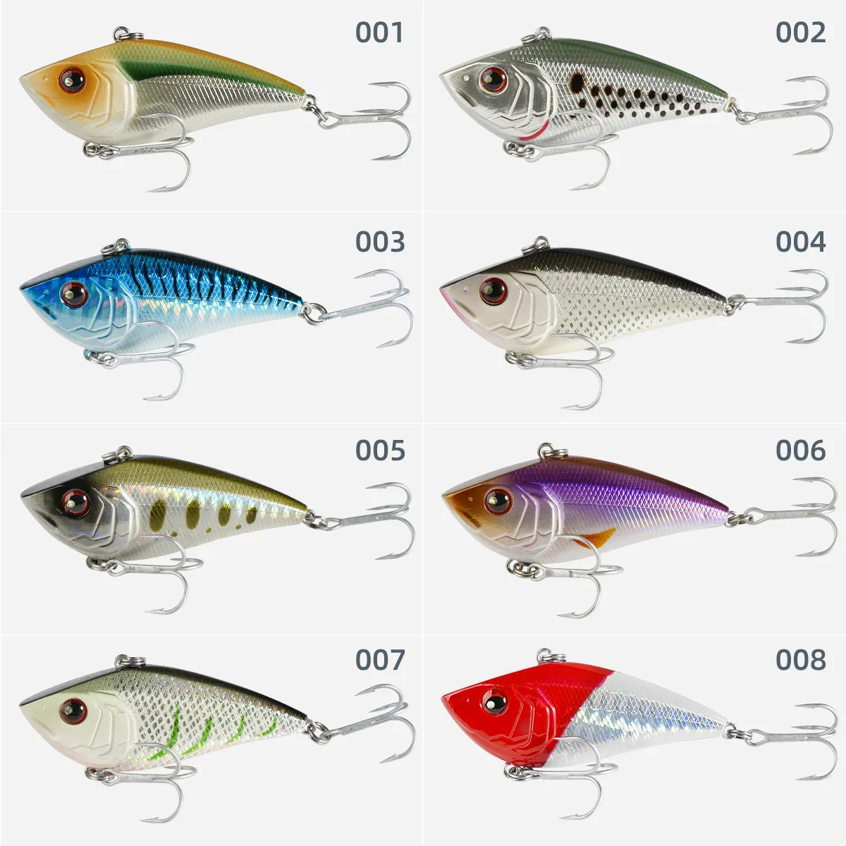 Noeby-señuelo de pesca Crankbait sin labios, 70mm, 17,3g, sonajero, vibración que se hunde, cebo duro Artificial para perca, señuelos de pesca dorados - imagen 2
