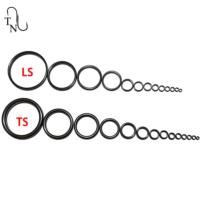 Anillo guía de pesca TN95 TS, kit de reparación de repuesto DIY, anillo interior redondo, accesorios de aparejos de pesca, anillo guía suave con ojo de varilla - imagen 5