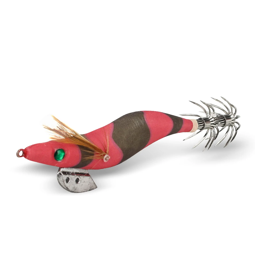 4 unids/lote señuelo de pesca Wobbler 13,5 cm 21g Hook3.5 #   Señal sepia gambas madera camarones Jigging pulpo cebo Artificial calamar duro - imagen 5