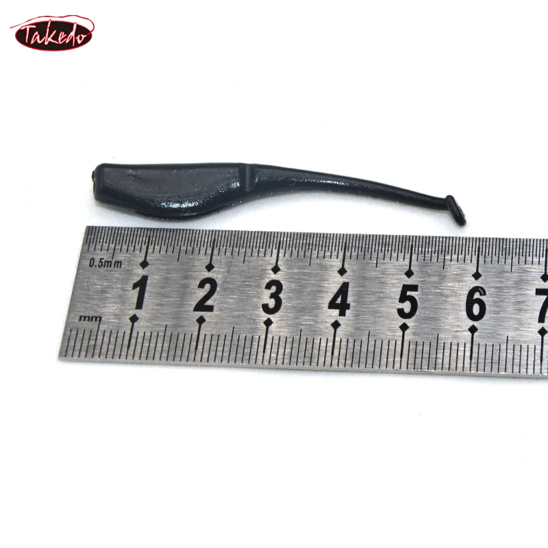 TAKEDO OSR01 58mm 1g cebo suave cuerpo de pez suave gusano almizclado Señuelos de pesca de plástico suave señuelo de lubina señuelo suave - imagen 5