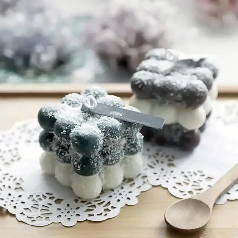 Molde de velas de Navidad hecho a mano, molde de velas DIY, vela de escayola de cera, molde de jabón de silicona 3D, velas aromáticas perfumadas, decoración del hogar