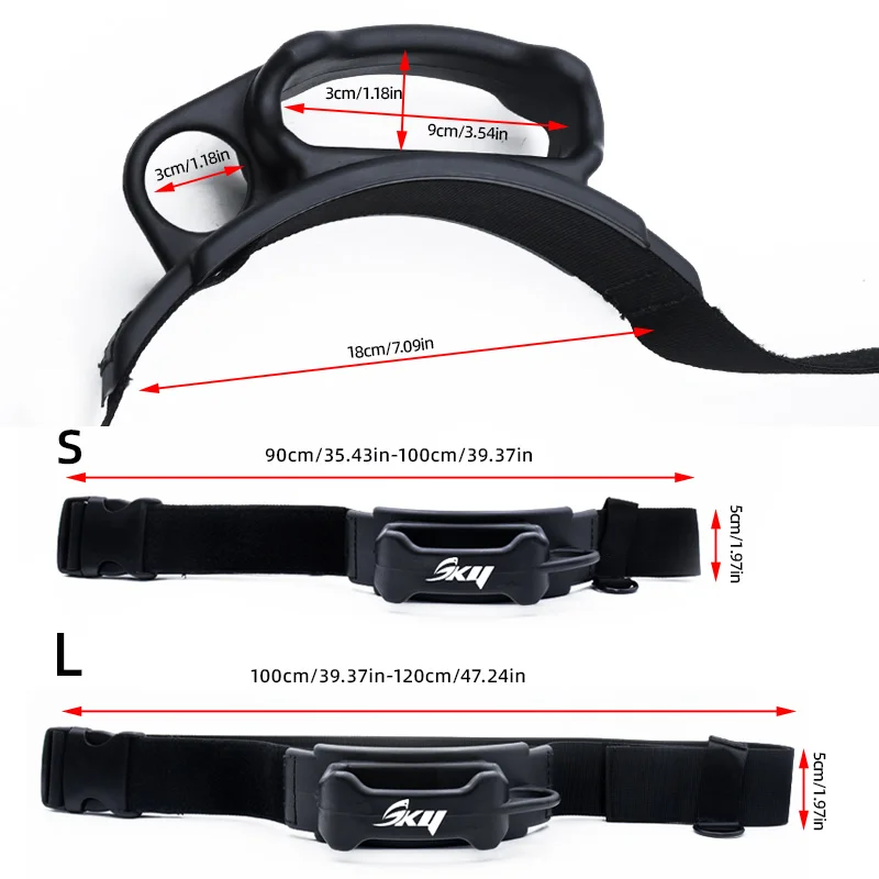 ZYZ-cinturón de pesca con soporte para caña, cinturón portátil para pesca en roca de mar, S/L, ajustable, 1,2/1M, herramienta de transporte para pesca al aire libre - imagen 2