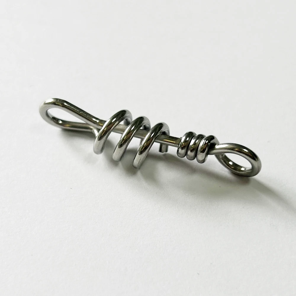 Conector señuelos acero inoxidable – Broche rápido para pesca pesada