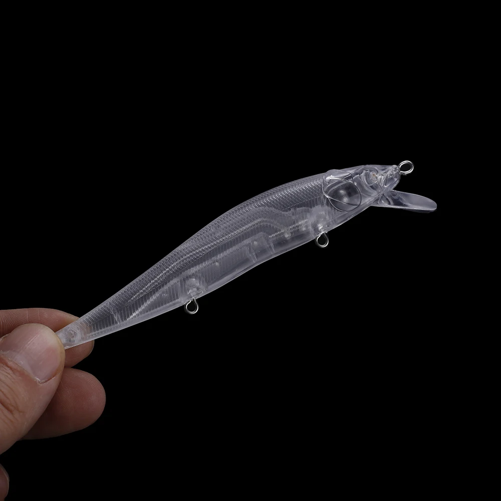 Chan'sHuang 20 piezas sin pintar cebo en blanco sonajero flotante buceo labio Wobblers Minnow Artificial DIY hecho a mano señuelo de pesca - imagen 4