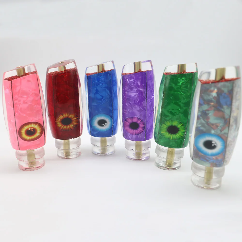 GOWAVE 225cm 9,6 cm DIY cabeza de resina señuelo de pez submarino Deepsea en alta mar Trolling gran juego cebo de pesca Wahoo Marlin Mahi GT atún - imagen 3