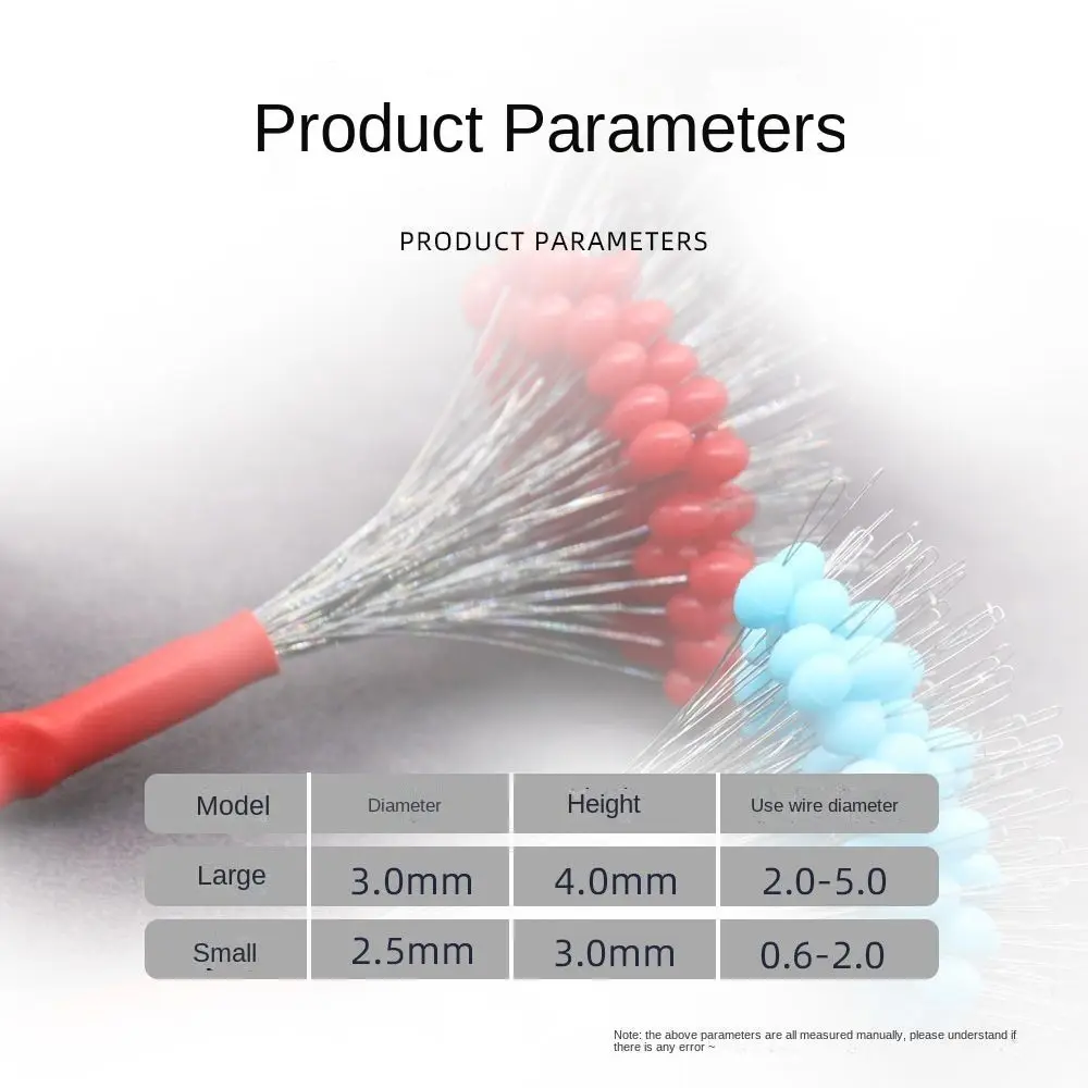 Flotador de pesca de silicona ovalado, tapón de frijol espacial, accesorios de pesca resistentes, lote de 100 unidades - imagen 5