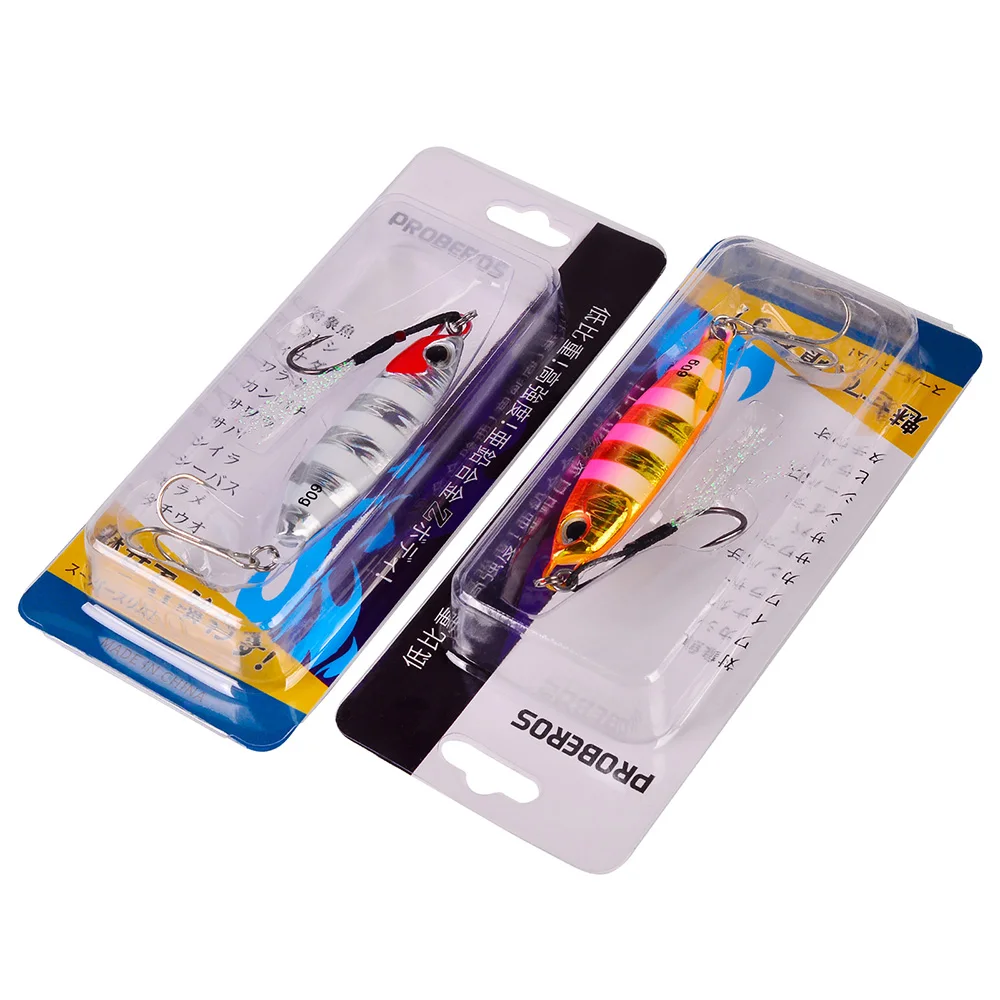 VALHALLA señuelo de pesca de Metal, cebo duro Artificial Isca, 15-20-30-40-60g, cebo de lubina, 1 unidad - imagen 4