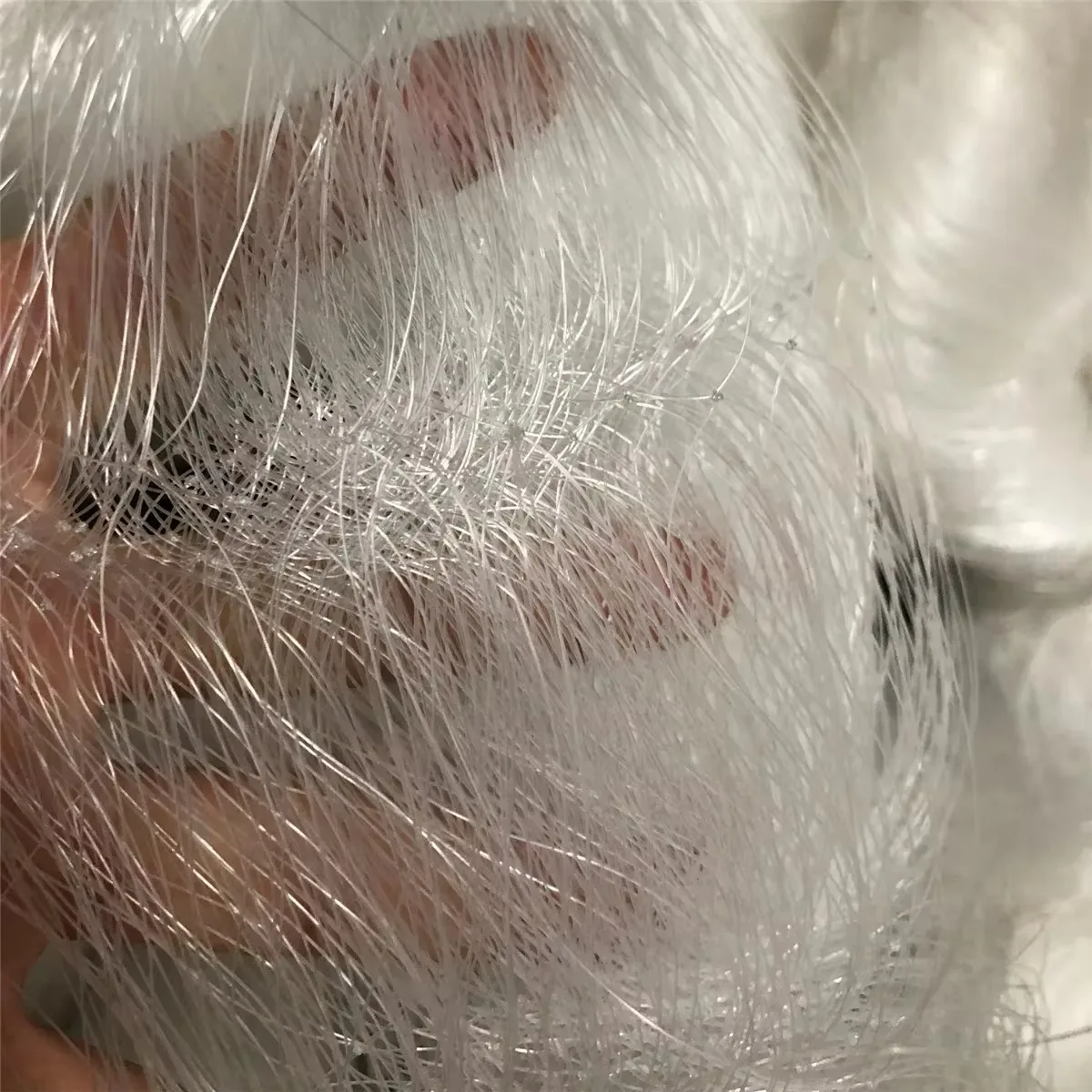 Red de pesca semiacabada de línea de 0,3mm, tamaño de malla de 75mm a 100mm, red de tela, monofilamento de nailon, red de enmalle para exteriores - imagen 5