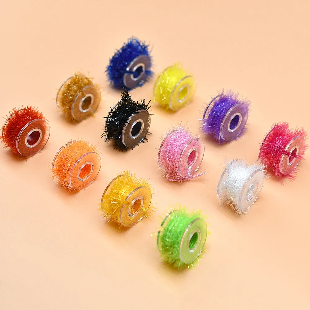 2M/cuchara de Cactus nacarado, hilo de atado de moscas con carrete de chenilla para decoración del cuerpo de mosca, materiales de pesca con mosca - imagen 4