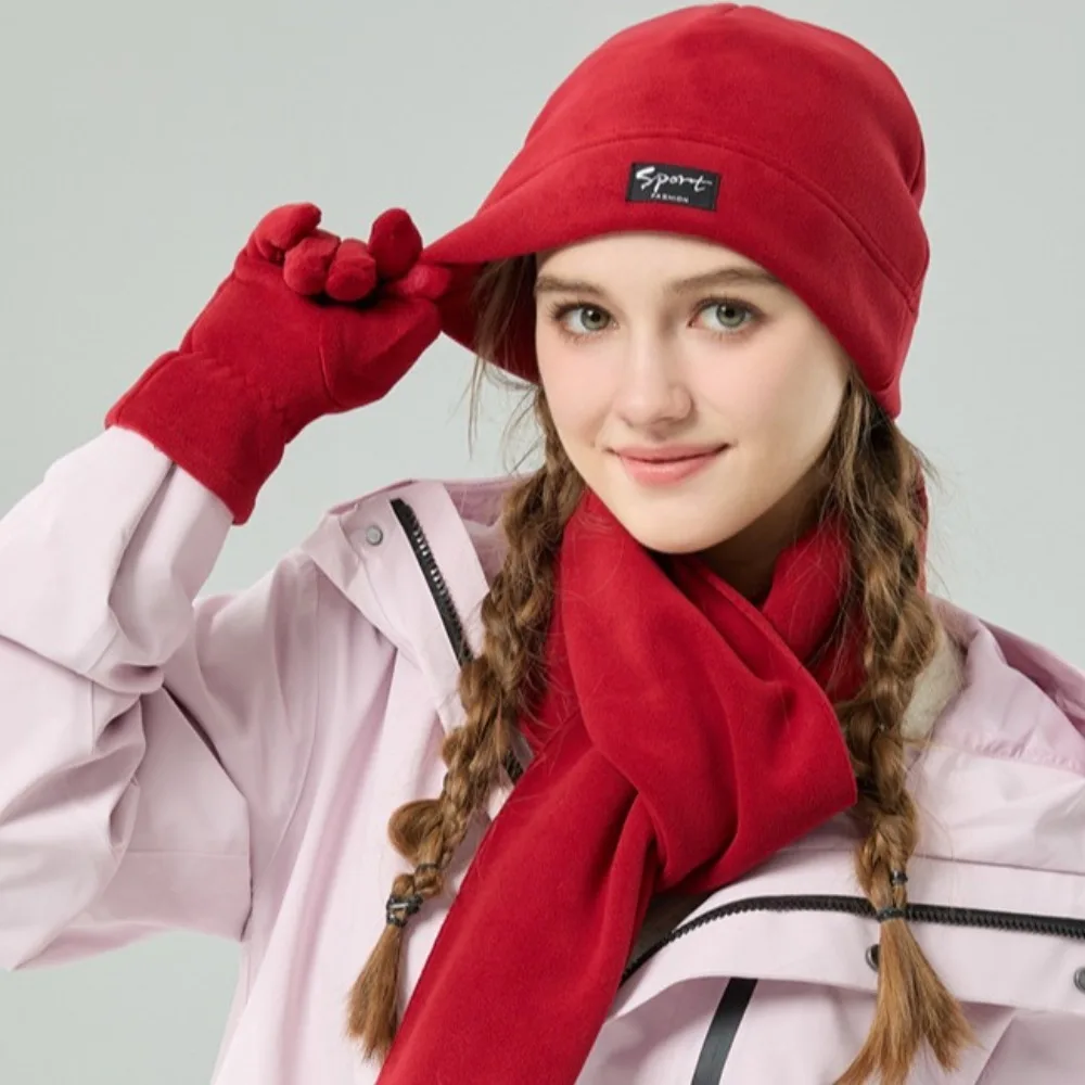 Calentador de cuello, gorros de invierno, bufanda, guantes, conjunto a prueba de frío, gorro grueso de invierno, máscara, bufanda, protección para los oídos a prueba de viento - imagen 4