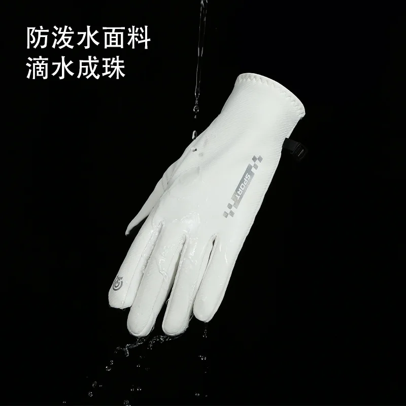 Nuevos guantes cálidos de invierno para exteriores, guantes gruesos a prueba de viento para ciclismo, Camping, viajes, manoplas de dedo completo con pantalla táctil a la moda 2025 - imagen 5