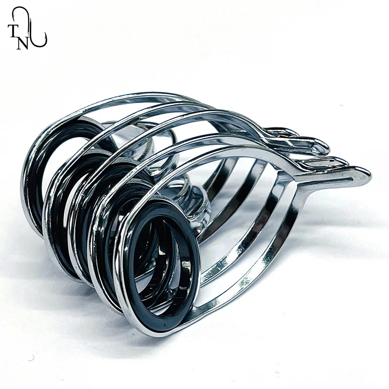 TN39 2 piezas 6 #   8 #   10 #   12 #   16 #   25 #   Caña de fundición, componente de construcción, reparación de caña de pescar, accesorio DIY - imagen 3