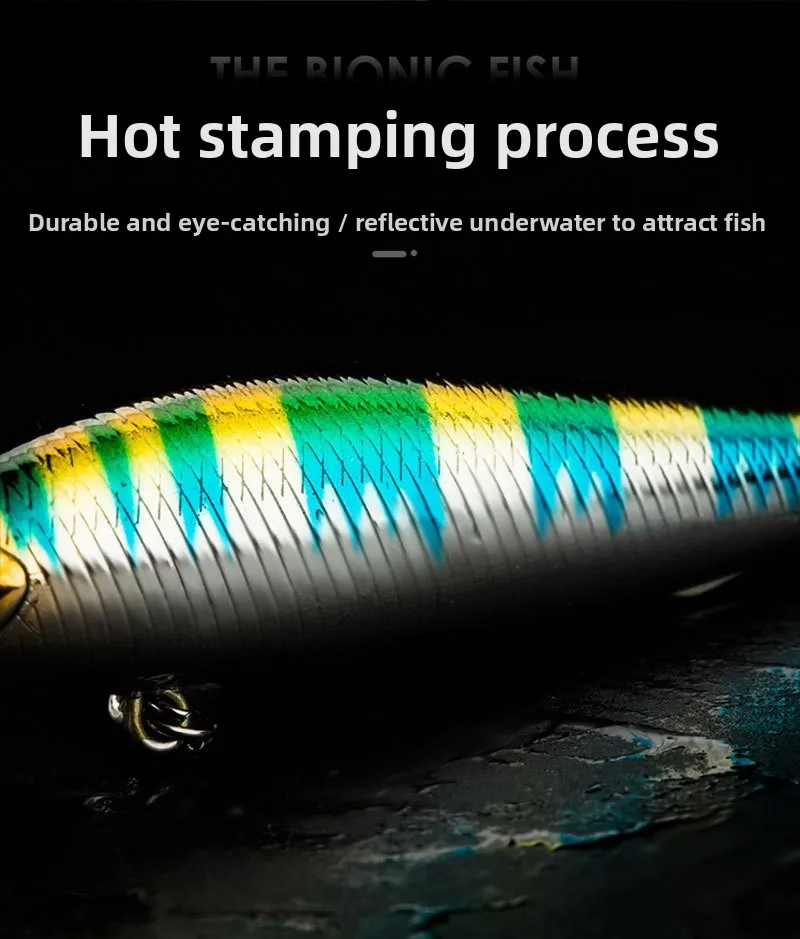 Señuelos minnow hundibles – Lanzamiento largo agua dulce y salada - imagen 5
