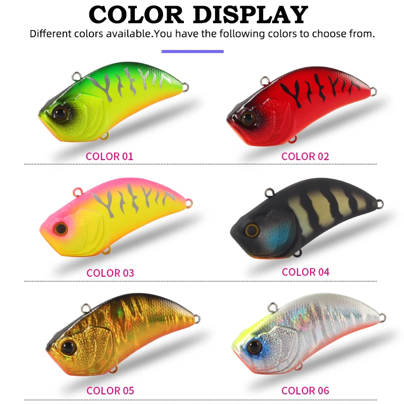 Cebo duro MAGIC WORKS Micro Jig VIB, vibración que se hunde, 55mm/12g, señuelo de pesca, Crankbait, Wobblers artificiales para Lucio - imagen 5