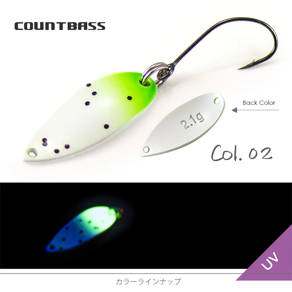 Condado con señuelo de pesca iluminada en ultraviolina con 2