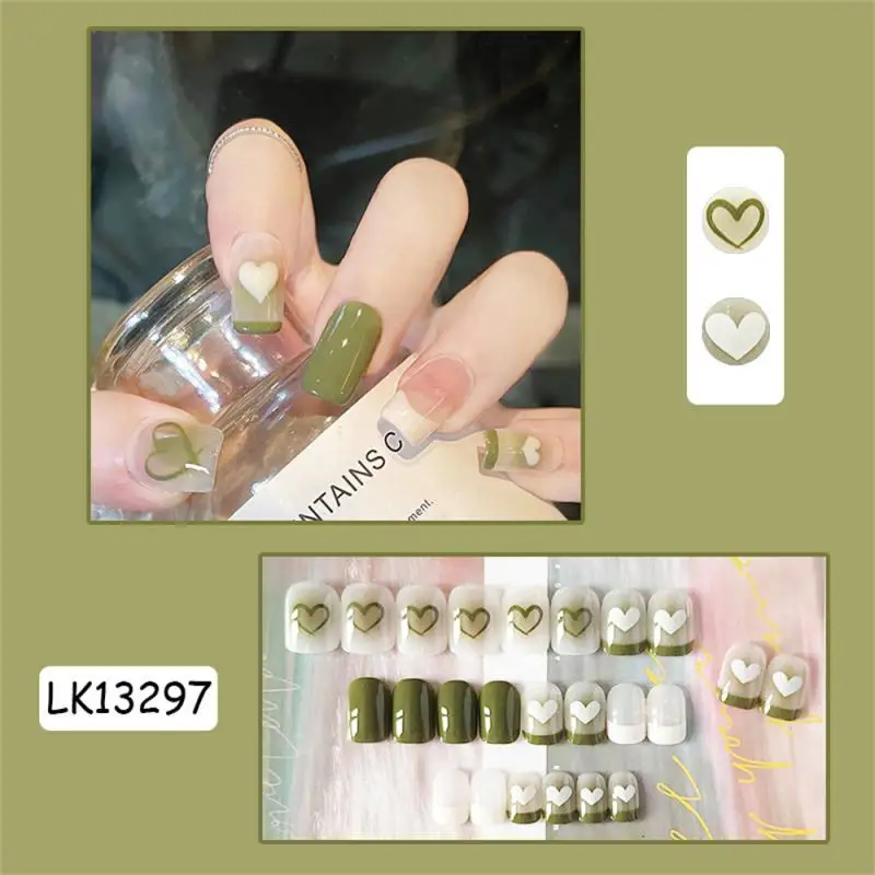 Uñas postizas de 24 piezas, parche de uñas con Rosa, mariposa Artificial, cobertura completa, producto terminado, presione en las puntas de las uñas - imagen 5