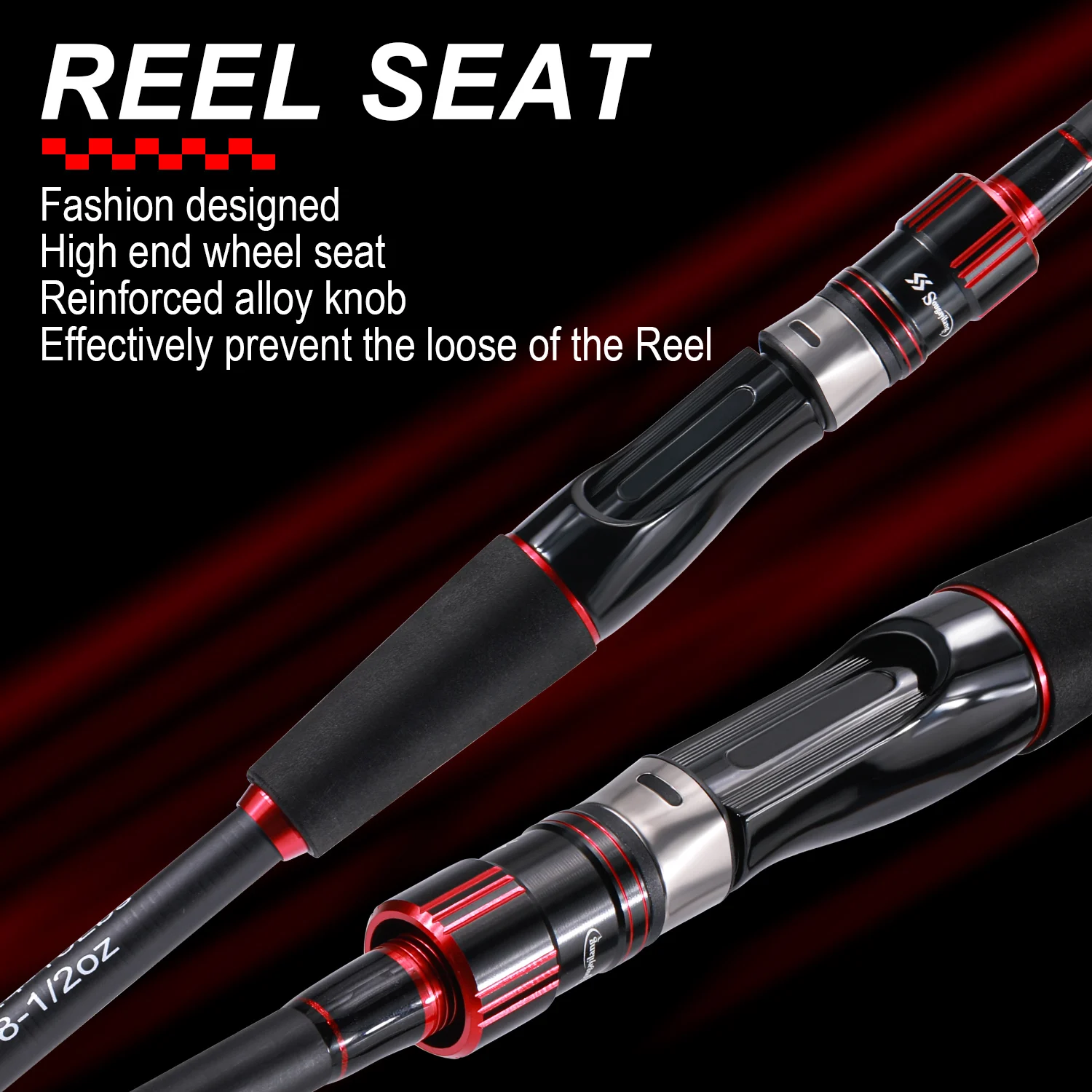 Caña de pescar de carbono ultraligera Sougayilang, mango EVA, potencia de arrastre de 5kg, perfecta para lubina, carpa, Pesca de agua dulce y salada - imagen 5