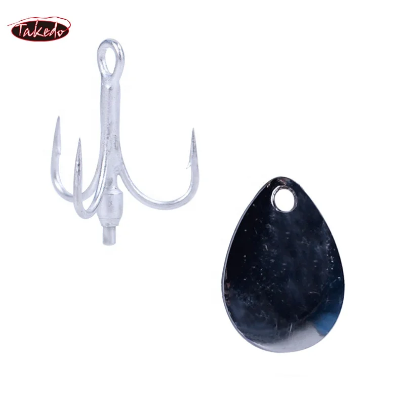 TAKEDO 4PCS Pesca en el mar Acero con alto contenido de carbono 4 #   6 #   8 #    Anzol Accesorios de pesca An anzuelo triple con anzuelos de pesca de lentejuelas giratorias - imagen 5
