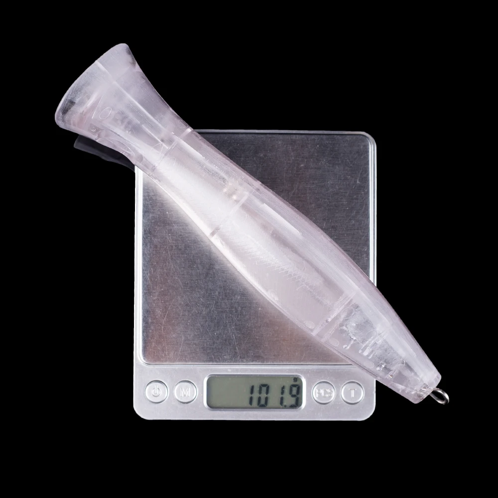 Hanlin-cebos de pesca flotantes de plástico, aparejos en blanco, 2/5 piezas, gran tamaño, 20cm, 103g - imagen 3