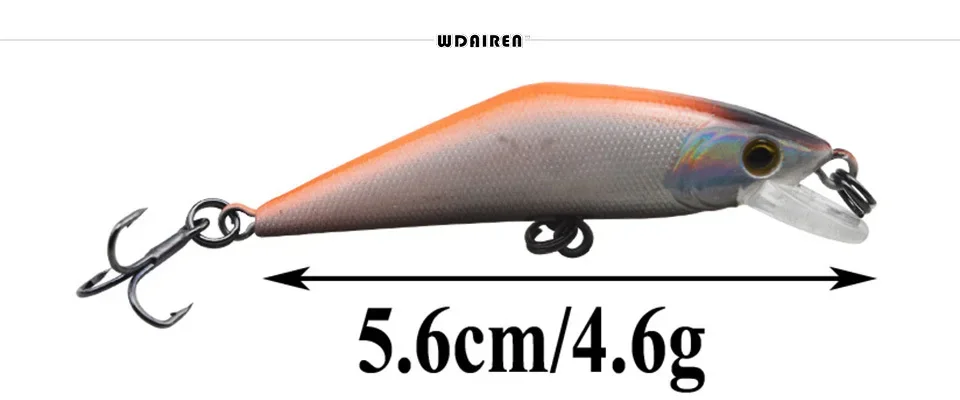 Señuelo WDAIREN minnow vista lateral
