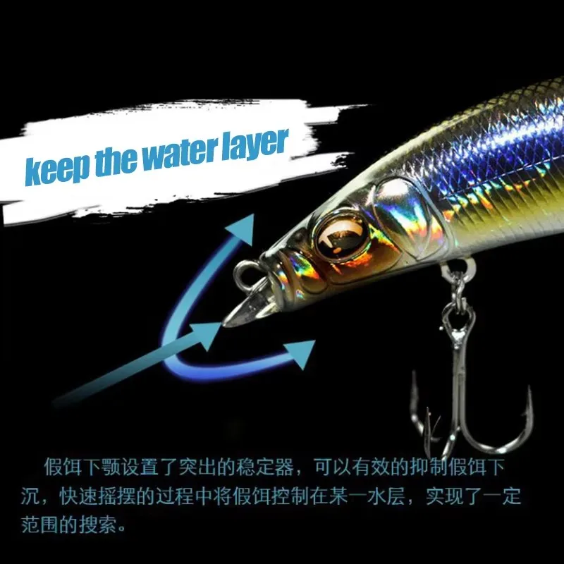 LETOYO-señuelo tipo lápiz de hundimiento lento, 8g/14g, cebos duros artificiales de fundición larga, Wobblers, señuelo de pesca de lubina de agua dulce - imagen 4