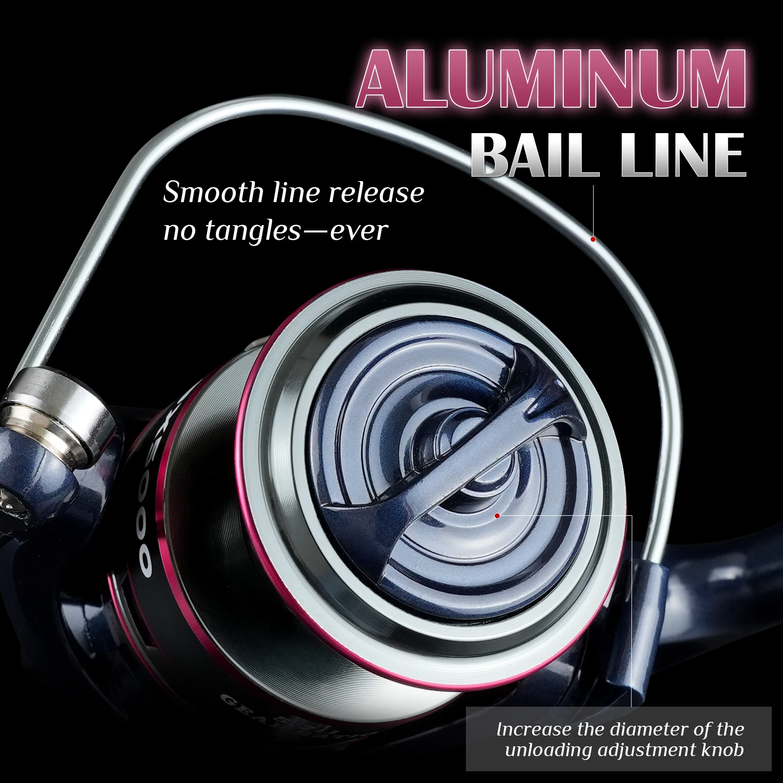 Carrete de pesca Rooblinos BX 1000-7000 carrete giratorio de acero inoxidable carrete de pesca con rodamiento 8KG máximo para pesca en el mar pesca de carpa - imagen 5