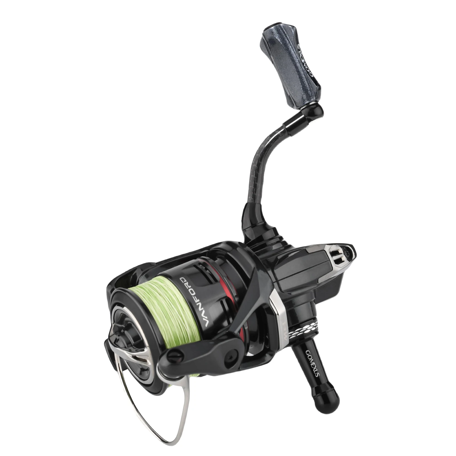 Gomexus-mango de carbono único de 35mm, perilla de aluminio de 18mm para Shimano Stradic FL Stella Vanford Vanquish Exsence Ultegra Light Game - imagen 5